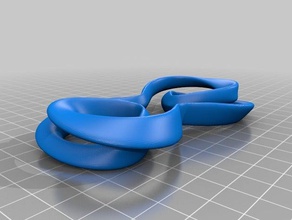 double infinity math art 3d print model - Mito3D