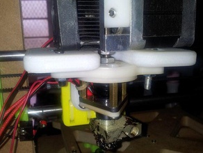 buda nozzle mount i3 3d printer parts 3d print model - Mito3D
