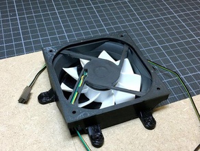 80mm fan gridfilter harness electronics 3d print model - Mito3D