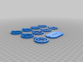 all lantern core keychains 3d printing 3d print model - Mito3D