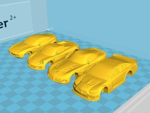 afx slot per le carrozzerie delle auto automotive dodge ho car porshe da corsa rally fighter 3d print model - Mito3D