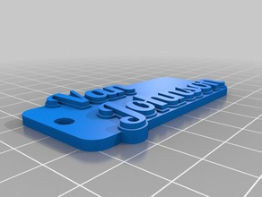 el dr samuel johnson llaveros personalizado 3d print model - Mito3D