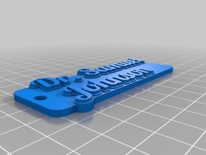 el dr samuel johnson llaveros personalizado 3d print model - Mito3D