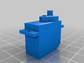 emax es08maii analogique servo sketchup dimensions l'électronique 3d print model - Mito3D