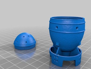 fallout 4 mini nuke easter egg container toys games easteregg shell video game 3d print model - Mito3D