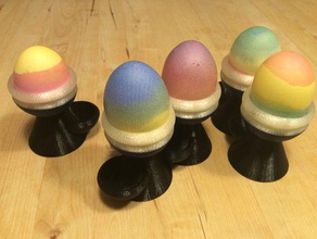 egg cup extra shell eierbecher mit schalenbecher kitchen dining 3d print model - Mito3D