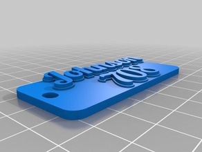 johnson keychain keychains customized 3d print model - Mito3D