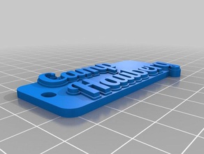 hauberg keychain keychains customized 3d print model - Mito3D