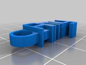 amy messaggio personalizzato portachiavi organizzazione 3d print model - Mito3D