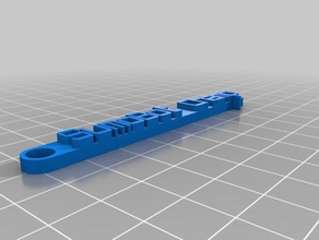 meine individuelle Nachricht Schlüsselbund Organisation 3d print model - Mito3D