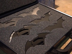 laser cut batarangs props batman batarang gadgets logo superman symbol vs lasercut 3d print model - Mito3D
