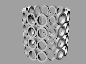 bracciale anelli arte 3d print model - Mito3D