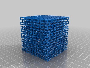 mi personalizados cubo de hilbert matemáticas arte 3d print model - Mito3D