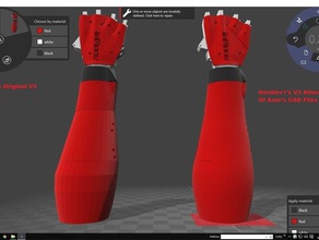inmoov forearm replacement robotics 3d print model - Mito3D