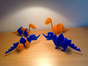 dino projet étape 2 la construction les jouets enfants jouet décor de décoration dinosaure mode knick-knack knicks 3d print model - Mito3D