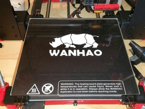 wanhao i3 glass bed brackets 3d printer accessories 3d print model - Mito3D