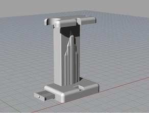shaving stand bathroom 3d print model - Mito3D