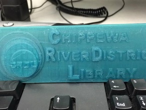 library logo signs logos 3d print model - Mito3D