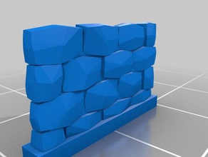 chunk wall 1 props customized 3d print model - Mito3D