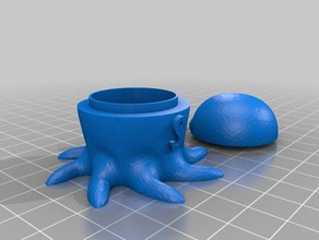 fairy tail octopus candy holder 3d printing 3d print model - Mito3D