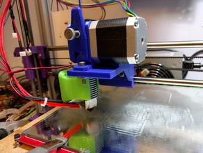 mounting plate bondtech mini extrudere3d v6 i3reworkwilson carriage printer extruders 3d print model - Mito3D