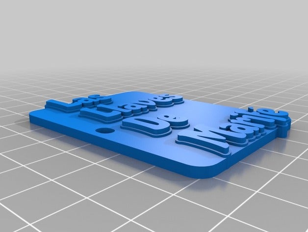 las llaves marife llaveros personalizado 3D print model - Mito3D