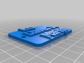 las llaves marife1 Schlüsselanhänger angepasst 3d print model - Mito3D