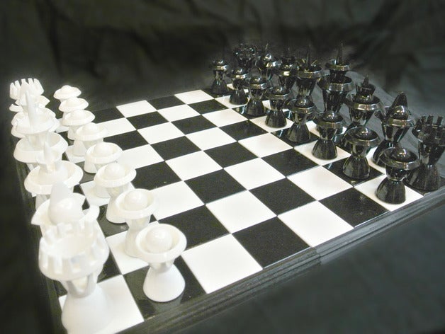 16x16 inch chessboard 3D print model - Mito3D