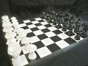 16 x polegadas tabuleiro de xadrez 3d print model - Mito3D
