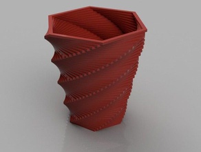 openscad de vase à fleur en expérience l'organisation personnalisé customizer 3d print model - Mito3D
