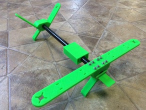 simple v-tail quad copter rc vehicles quadcopter frame quadrocopter vtail 3d print model - Mito3D
