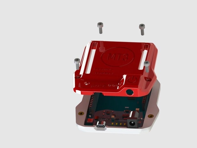 arduino leonardo cas de l'électronique le couvercle du boîtier microcontrôleur 3D print model - Mito3D