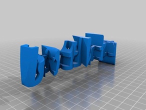 happy birthday signs logos 3d print model - Mito3D