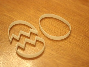 la pascua de galleta cortador galletas alimentos beber huevo 3d print model - Mito3D