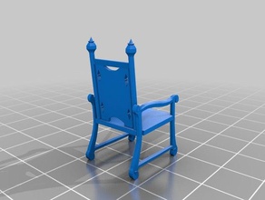 chair sea captains table toy game accessories rpg prop 3d print model - Mito3D