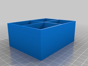 meine angepasste parametrische Fach raster Container 3d print model - Mito3D