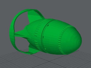 nuke los contenedores de la bomba cuadro caso el huevo copa caja regalo 3d print model - Mito3D