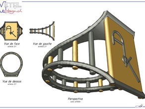 chevali&egravere anéis bague bijoux chevalire jóias 3d print model - Mito3D