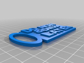 copy field trip key chain template 3d printing 3d print model - Mito3D