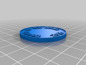 mi bob moneda chip las monedas insignias personalizado 3d print model - Mito3D