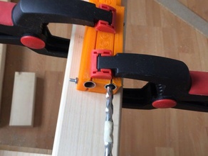 pocket hole drill jig 3d drucken bohren drilling-guide hand Werkzeuge 3d print model - Mito3D
