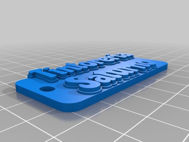 tintoreria saturno i portachiavi personalizzato 3D print model - Mito3D