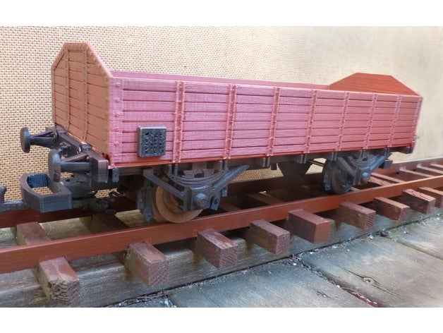 open freight car 132 scale gauge 1 mechanical toys garden railway openrailway train 3D print model - Mito3D