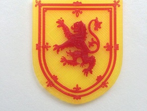 shield scotland keychains lion ornament scottish 3d print model - Mito3D