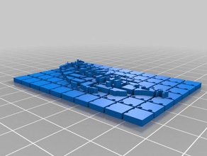 my customized maze puzzle taiwan 2d art 3d print model - Mito3D