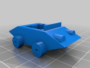overly simple car 3d printing 3d print model - Mito3D