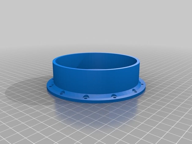 Lüftung Adapter 100 mm Haushalt 3D print model - Mito3D