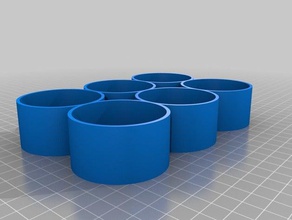 50mm bottles 3x2 organization customized 3d print model - Mito3D