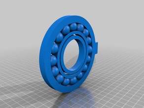 ball bearing gimbal system single print 3d printing 3d print model - Mito3D