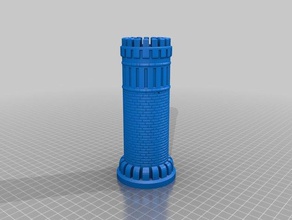 brick tower buildings structures 3d print model - Mito3D